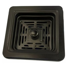 Cuba Gourmet Quadrada Aço Inox 44x44cm Black - Construinox